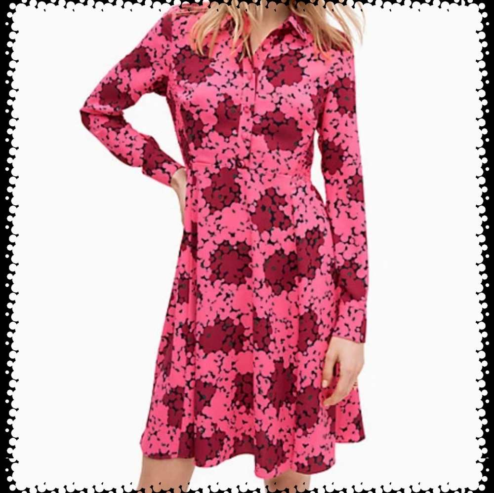 Kate Spade Bubble Dot Smocked Dress